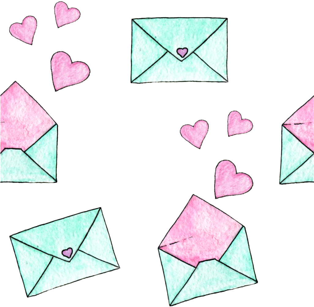 Love Envelope Cartoon Transparent - Triangle (1024x1024), Png Download
