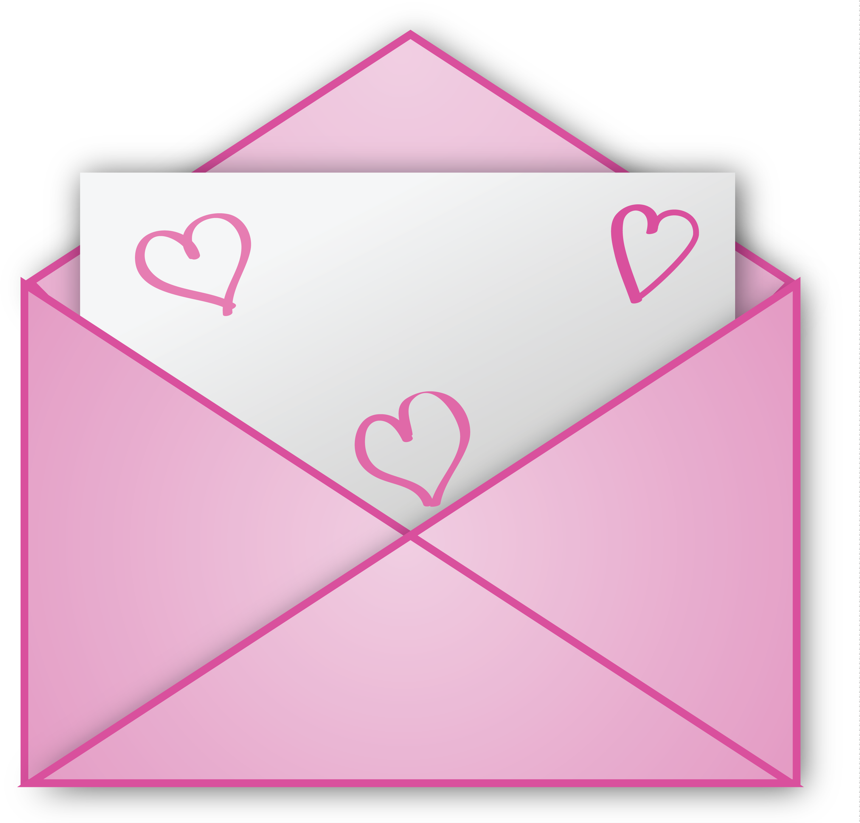 Inspirational Letter And Adamsmanor Net Valentine Png - Valentine Envelope Clipart (3000x2762), Png Download