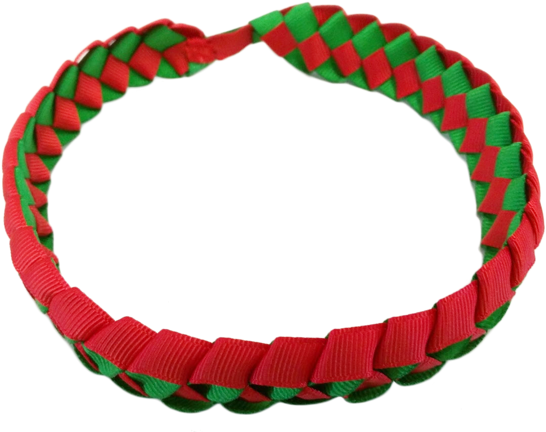 Small > Dazzle Green Christmas Lei Headband - Circle (1138x889), Png Download