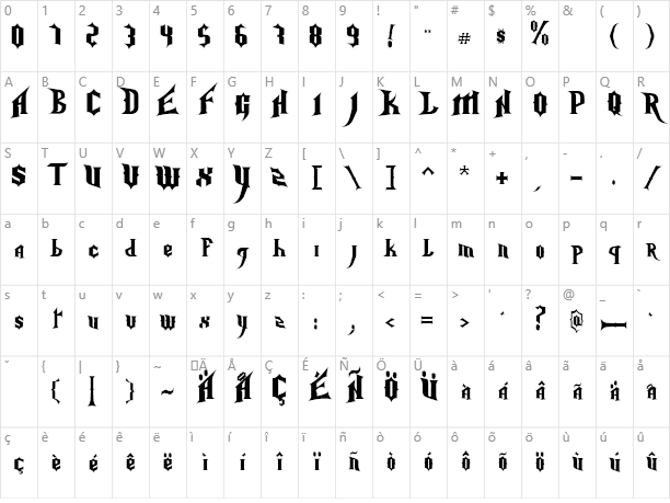 Games Gothic Horror Medieval Nightmare Hero Example - Guitar Hero Font (612x459), Png Download