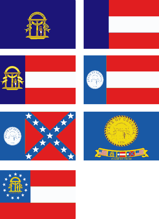 Georgia State Flag Vector From - Flag Of Georgia Journal (555x763), Png Download