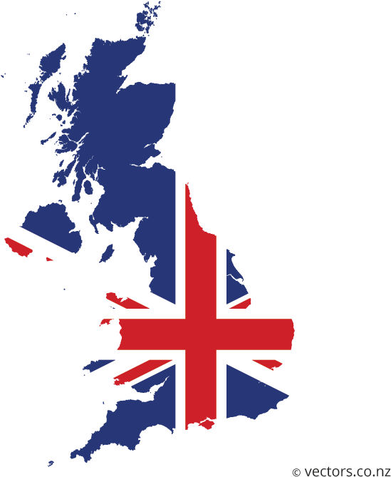 Flag Vector - United Kingdom Map Flag (700x700), Png Download