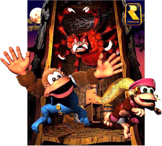Png - Donkey Kong Country 3 Dixie Kong's Double Trouble (563x510), Png Download