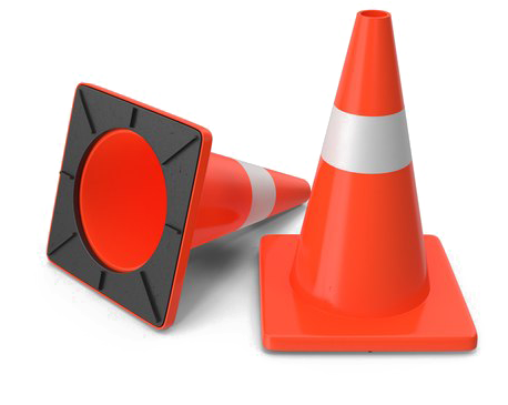 Construction Cone Download Transparent Png Image - Traffic Cones Png (600x600), Png Download