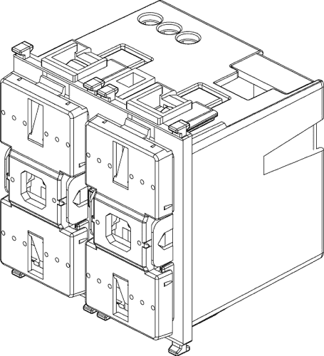 3d View - Pulsante Elettrico Motore Tapparella (455x500), Png Download