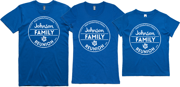 Family Reunion Tees - Sample Tshirt Print For Family Reunion (756x366), Png Download