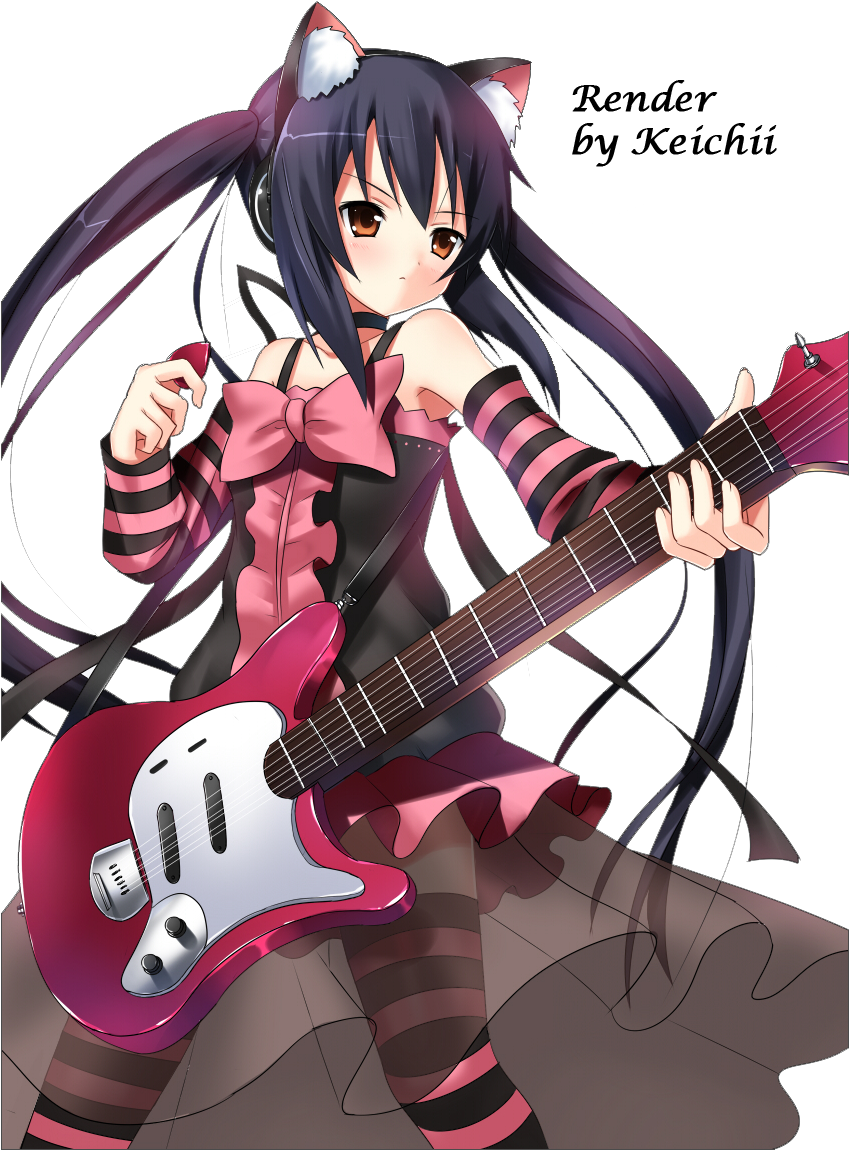 Anime Rocker Girl - Nakano Azusa (848x1200), Png Download