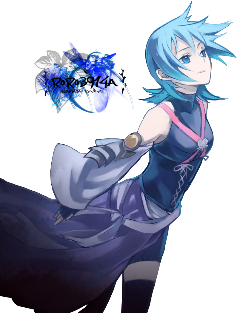 Render - Https - //i - Imgur - Com/yqcuo - Kingdom Hearts Aqua Render (800x1050), Png Download