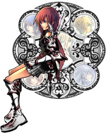 Aqua, Kingdom Hearts, And Sora Image - Kairi Art Transparent (500x460), Png Download
