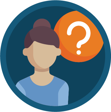 Lady With A Question Icon - Information (385x386), Png Download