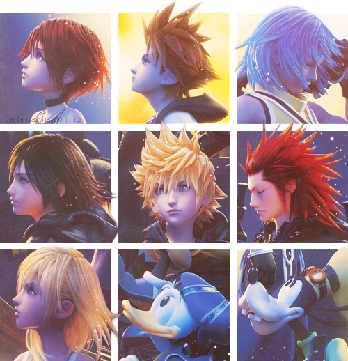 Kingdom Hearts Axel And Aqua - Kingdom Hearts Kairi X Xion (500x518), Png Download