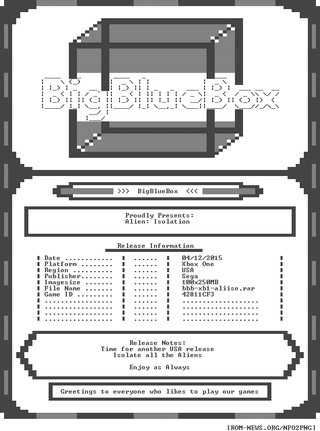 Alien - Isolation - Usa - Xboxone-bigbluebox - - Bigbluebox Switch Master Key 03 (632x852), Png Download
