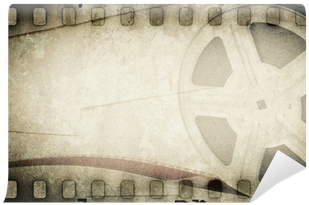 Grunge Old Motion Picture Film Reel With Film Strip - Film (400x400), Png Download
