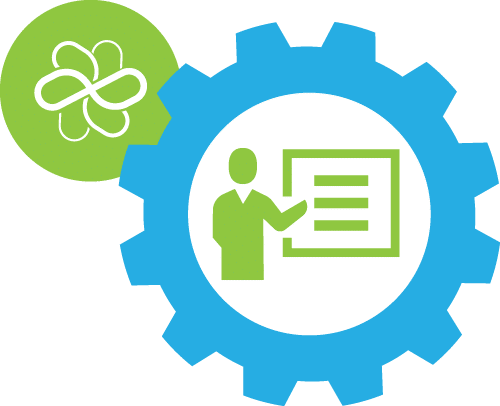 Om Canwea Icon Training Colour - لوگو چرخ دنده (500x406), Png Download