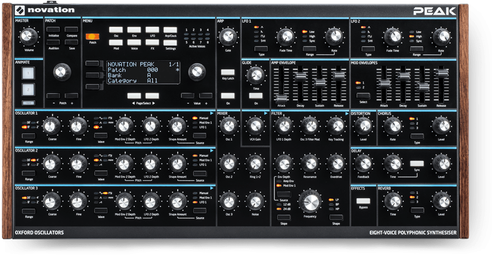 "the Novation Peak Is An Eight-voice Desktop Polyphonic - Novation Peak (1010x557), Png Download