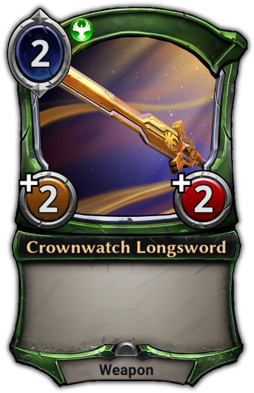 Crownwatch Longsword - Eternal Card Game Vara (529x801), Png Download