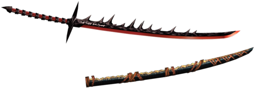 I Prefer This Longsword And It Will Be On 4u As Excavated - Knockout Dragon Sword Monster Hunter (500x250), Png Download