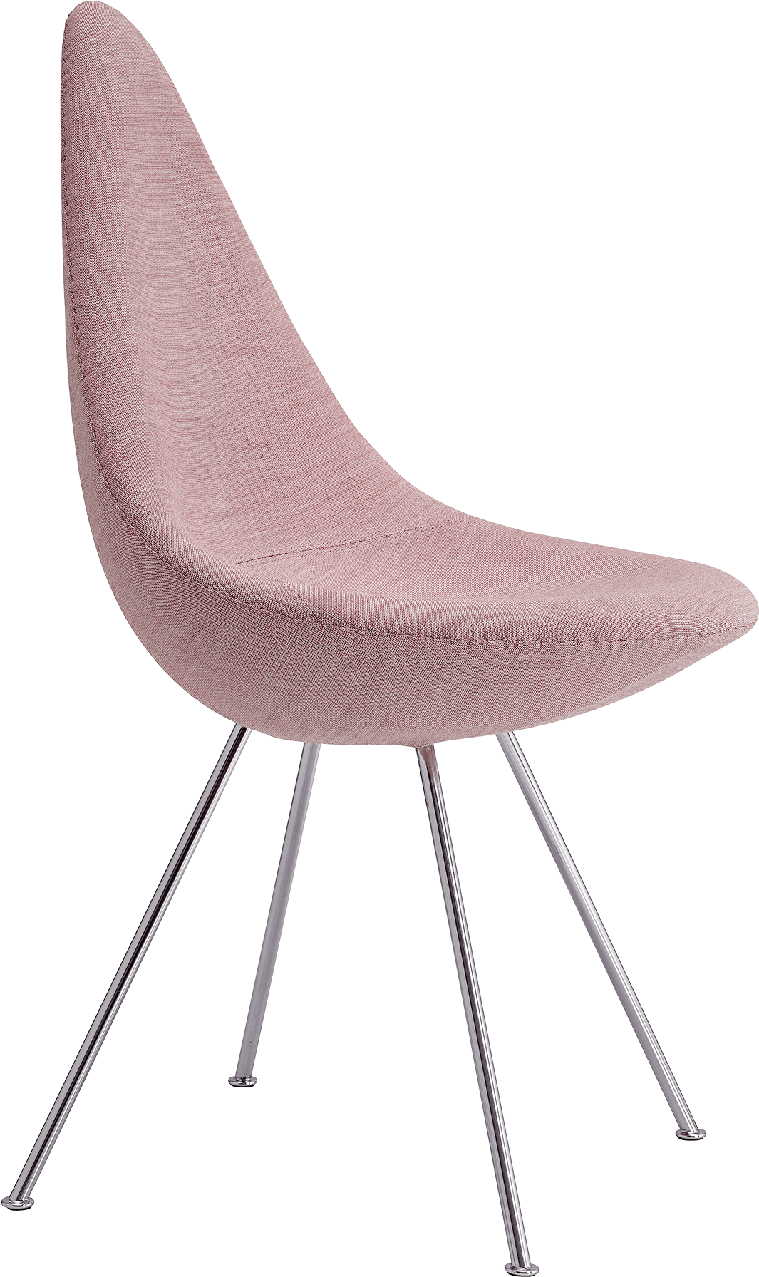 The Drop Chair Arne Jacobsen Upholstered Canvas Rosa - Fritz Hansen Drop Chair Fabric (1600x1840), Png Download