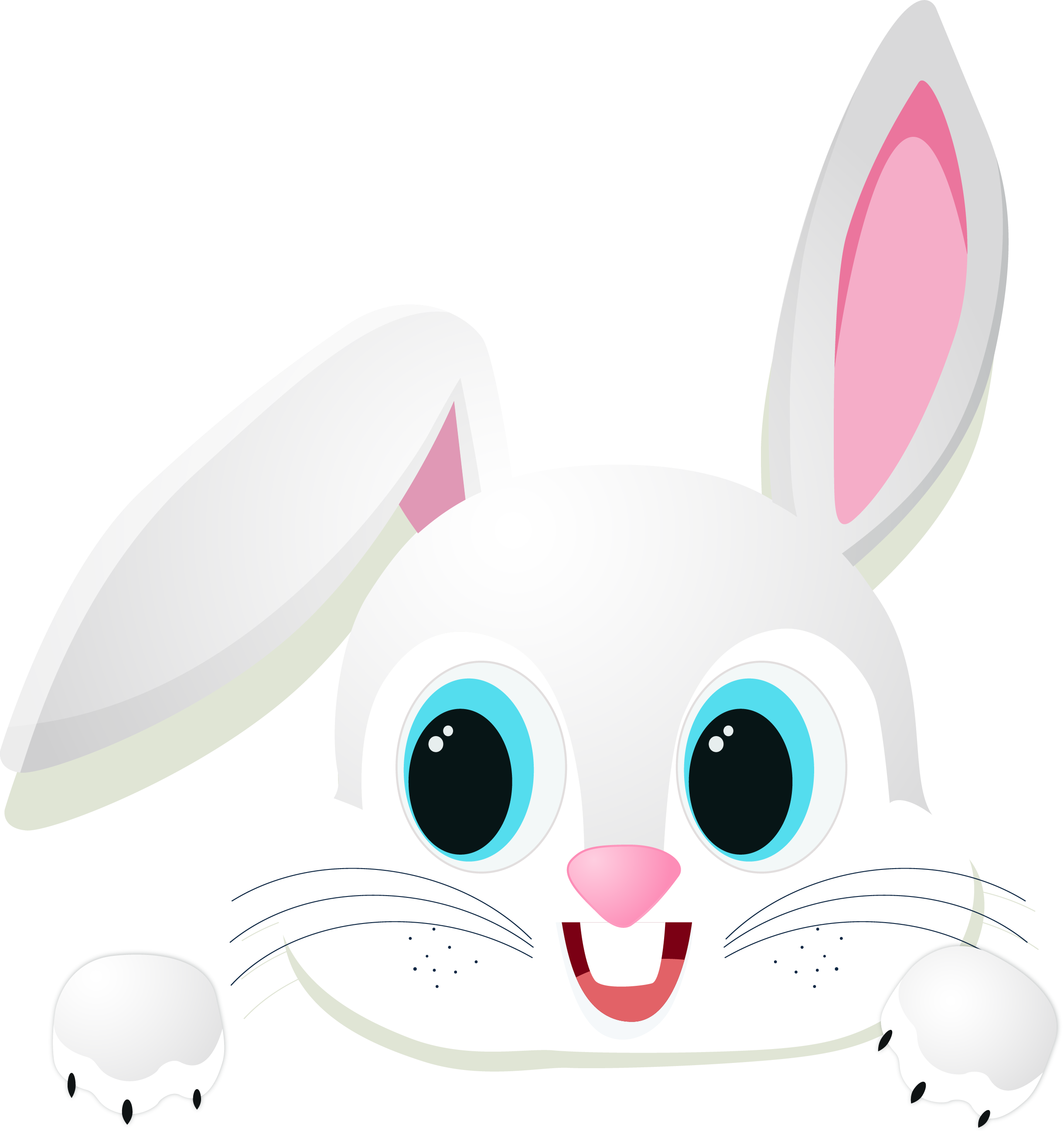 Cute Bunny Images Free Download - Rabbit (394x420), Png Download