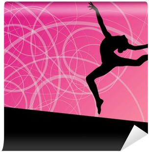 Active Young Girls Calisthenics Sport Gymnasts Silhouettes - Gymnastics (400x400), Png Download