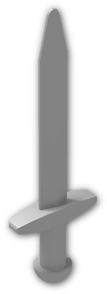 Minifig Sword Longsword - Knife (800x600), Png Download