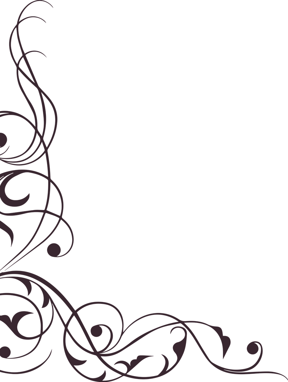 Swirl Ornament Decoration - Орнамент Пнг (966x1280), Png Download