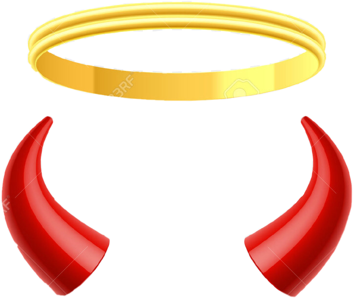 Devil Devilhorns Aesthetic Tumblr Bad Babe Angel Angeli - Angel's Halo (724x611), Png Download