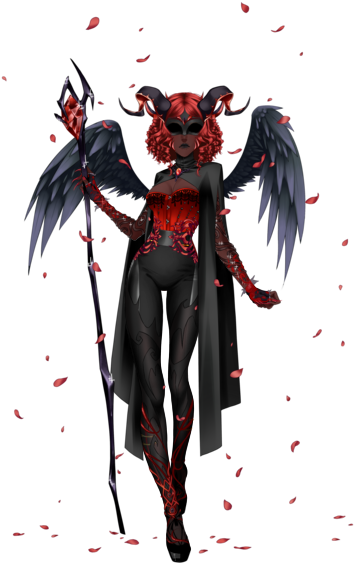 Eldarya Devil Fantasy Dark Fantasy Evil Demon Devil - Illustration (420x600), Png Download