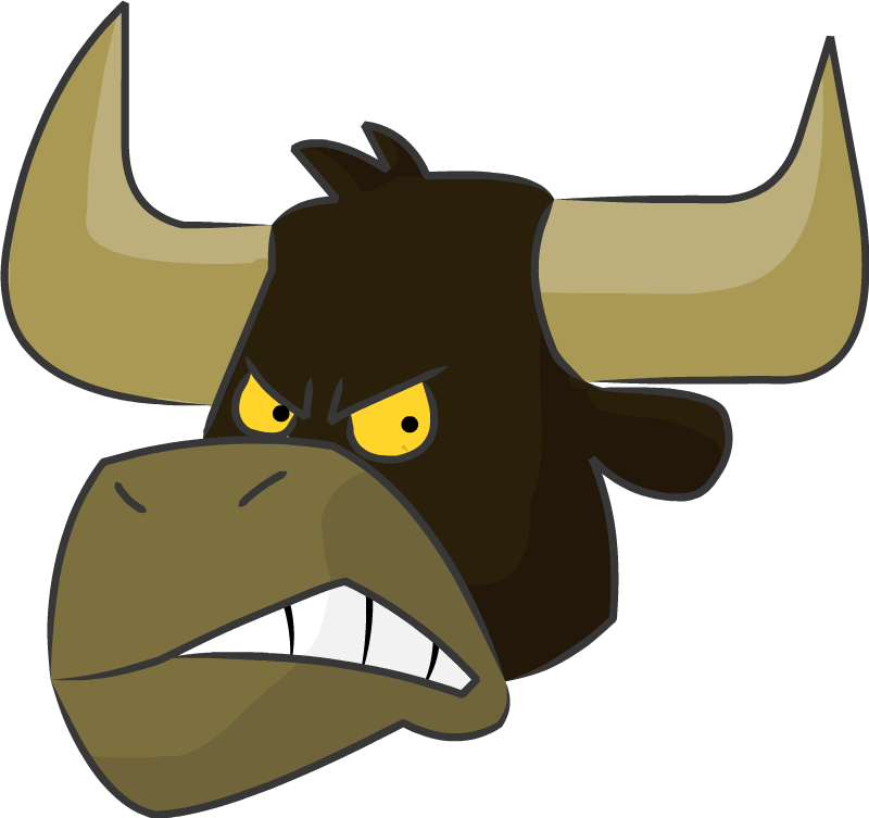 Clip Arts Related To - 2d Bull (800x753), Png Download