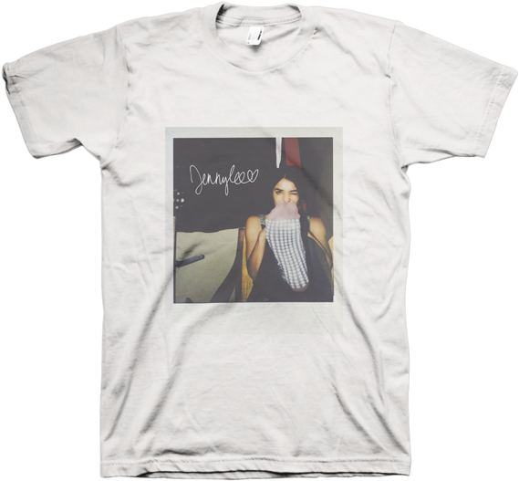 Polaroid T-shirt - White - Bob Marley Kaya T Shirt (600x558), Png Download