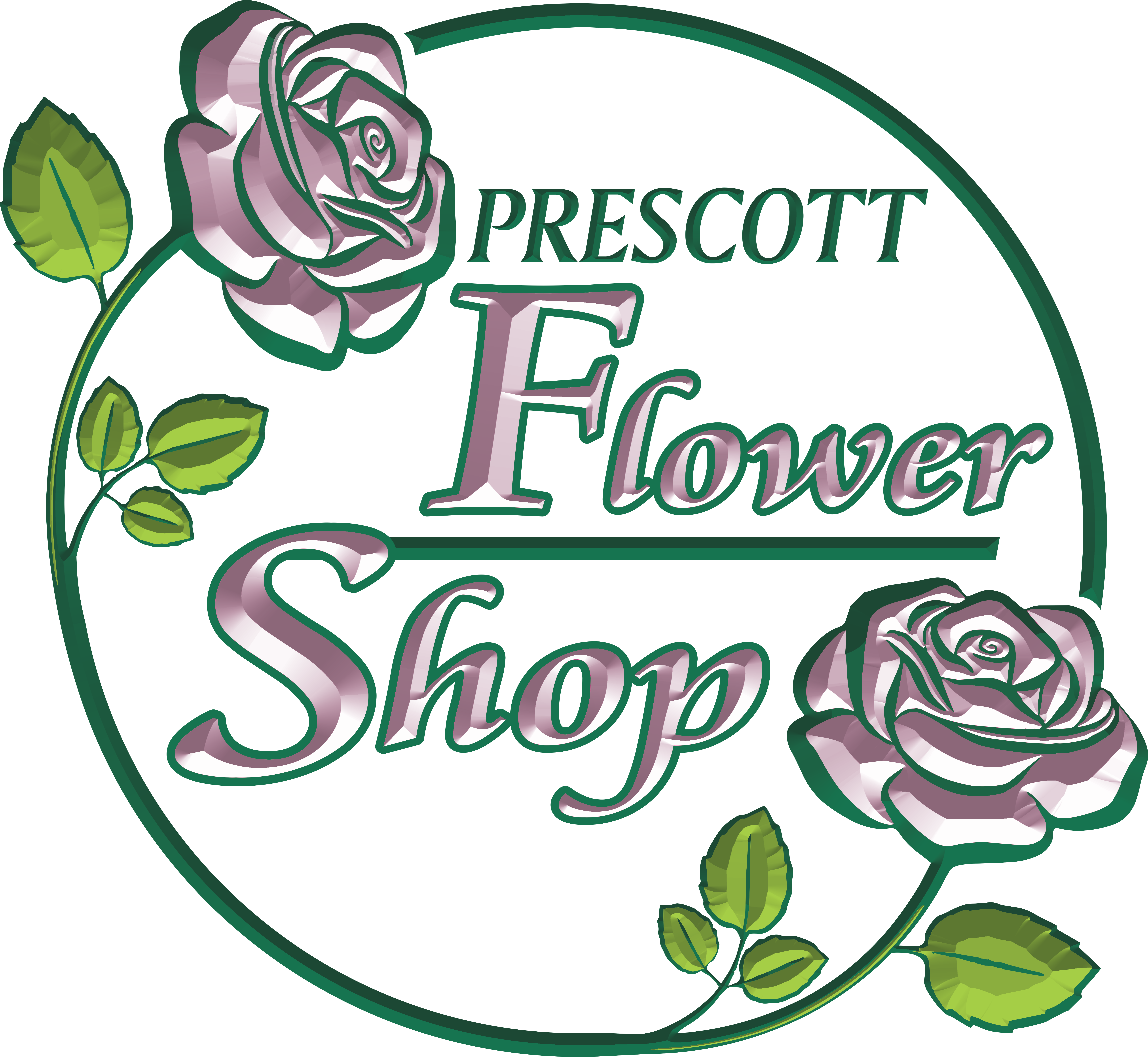 Prescott Flower Shop Logo Full Size Png Download Seekpng