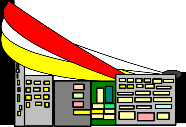 How To Set Use City Bridge Svg Vector (600x410), Png Download