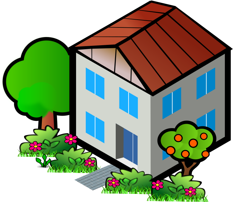 City House Clipart - Transparent Background House Clip Art (800x701), Png Download