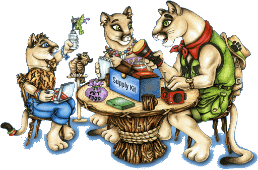 Rex The Dad Is An Explorer Who Loves Taking His Family - Mommy And Daughter Furry (520x346), Png Download