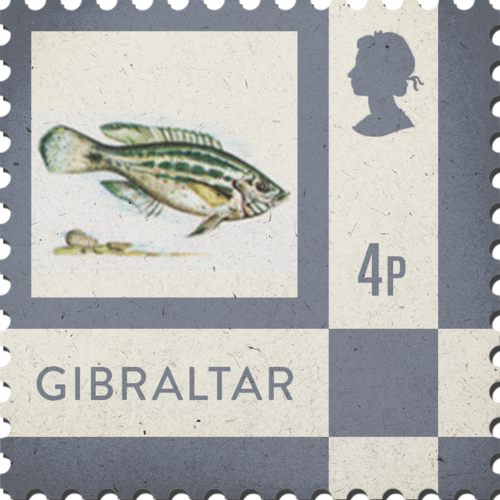 Medium Stamp Lettrs Vintage Gibraltar 4p - 61st Filmfare Awards (500x500), Png Download
