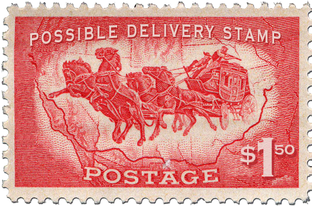 Possible Delievery Stamp - Postage Stamp Mail (638x427), Png Download