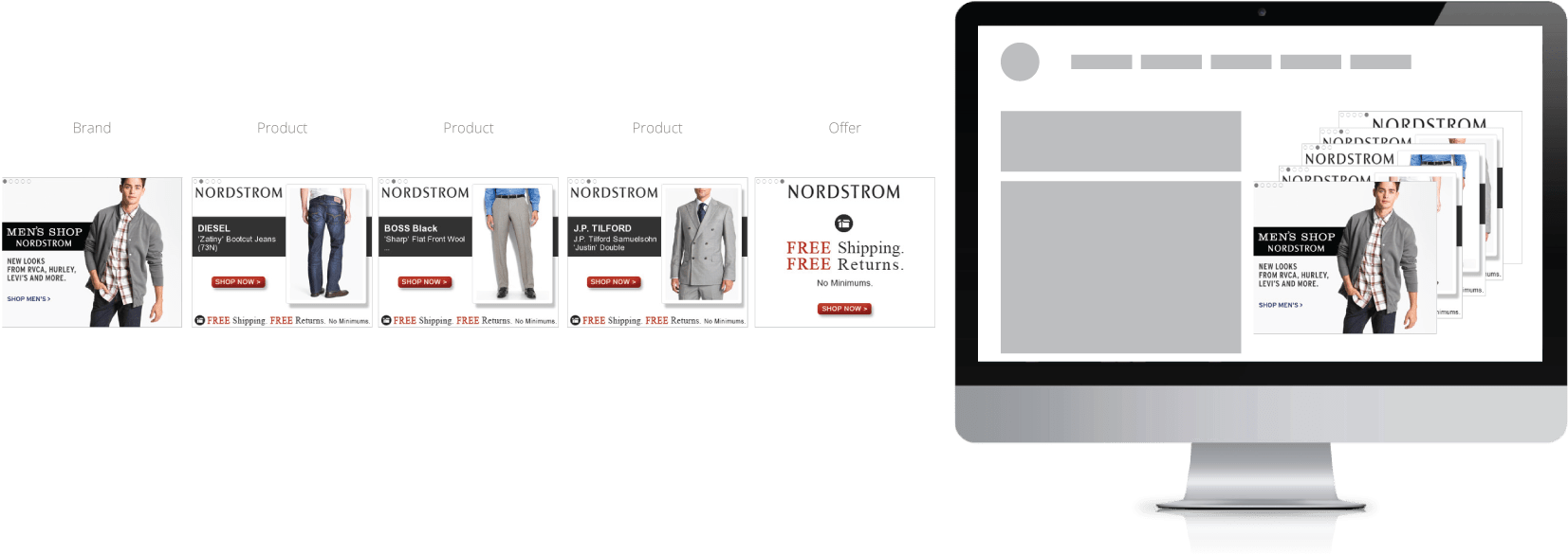 Nordstrom Mens Dynamic Ads - Tablet Computer (1663x594), Png Download
