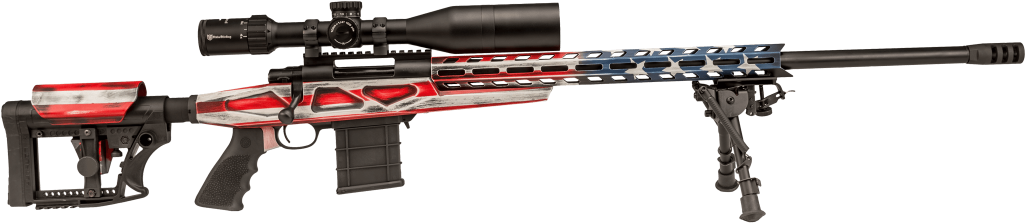 Howa American Flag Chassis Rifle - Howa 6.5 Creedmoor American Flag (1024x350), Png Download