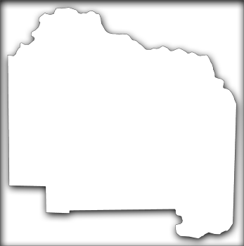 A Map Of Alachua With An Outer Shadow Box Around The - Silhouette (347x350), Png Download