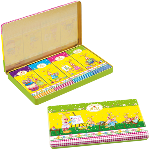Fancy Box “easter Time” - Heidel Schmuckdose Happy Easter - Schokolade - 120g (550x550), Png Download