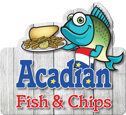 Our Menu - Fish And Chips Logo Design (421x384), Png Download