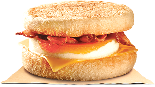 Bacon & Egg Muffin (500x540), Png Download