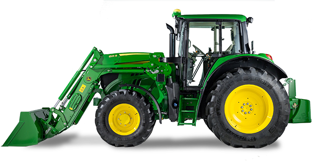 John Deere 6120 Tractor (642x462), Png Download