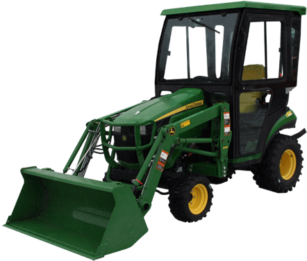 John Deere 1023e, 1025r, 1026r Tractor Cabs And Cab - John Deere 1025r Cab (450x381), Png Download