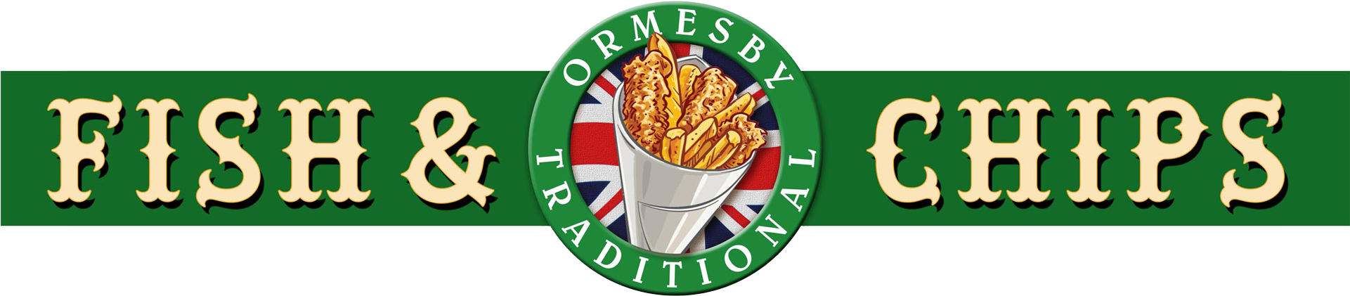 Ormesby Fish And Chips - Fish And Chips (1920x434), Png Download