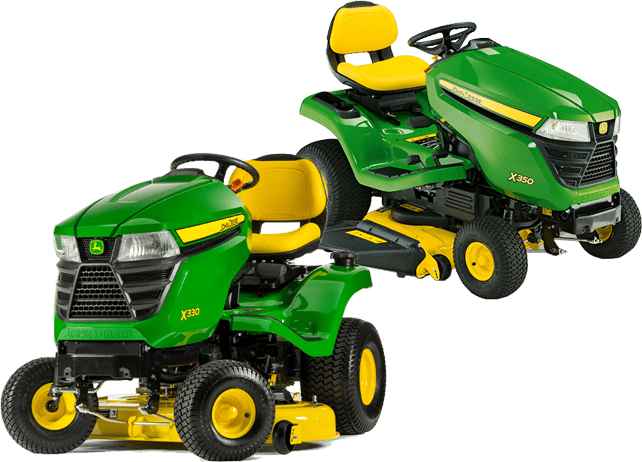 John Deere X330 Vs X350 Lawn Tractor Comparison - John Deere X330 Riding Lawn Mower (642x462), Png Download
