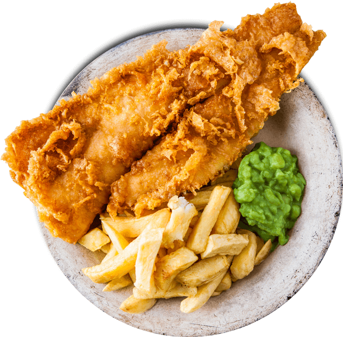 Proper Fish & Chips - Wasabi Fish And Chips (687x664), Png Download