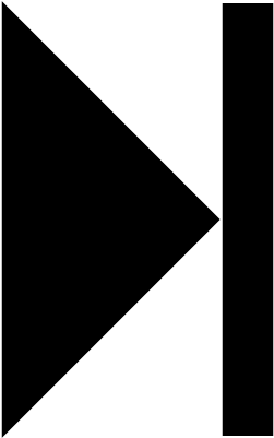 Step Forward Control Button Symbol Of Triangular Right - Png Skip Video Button (400x400), Png Download