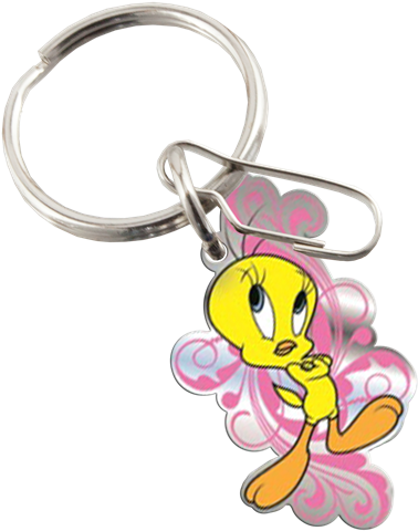 Picture Of Tweety Regal Key Chain - Disney Tinker Bell Enamel Key Chain (575x600), Png Download