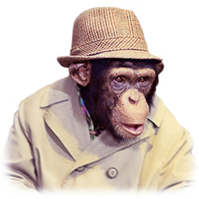 Lancelot Link Secret Chimp Monkey See Monkey Do, Monkey - Tv Show With Chimpanzees (400x400), Png Download